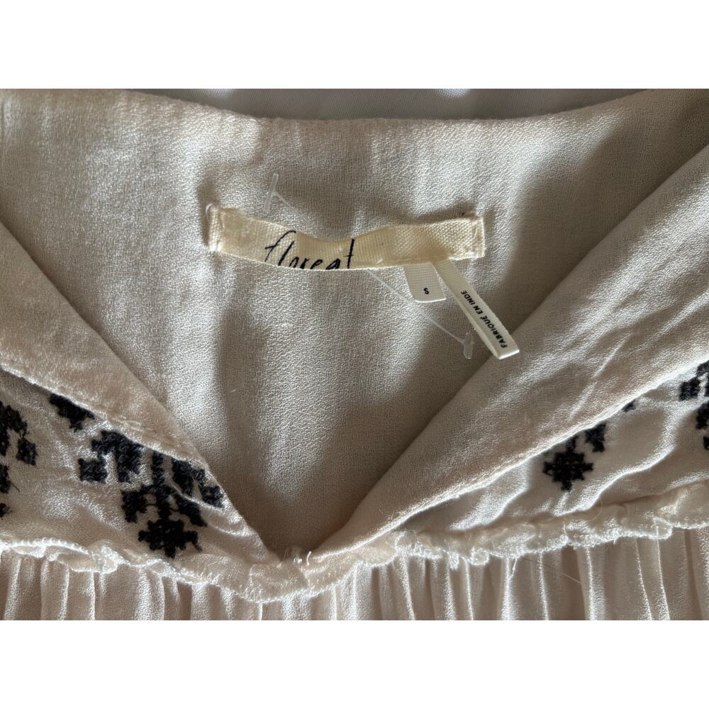 🌟ANTHROPOLOGIE FLOREAT Dip dyed ombré and embroidered tunic - Picture 10 of 13